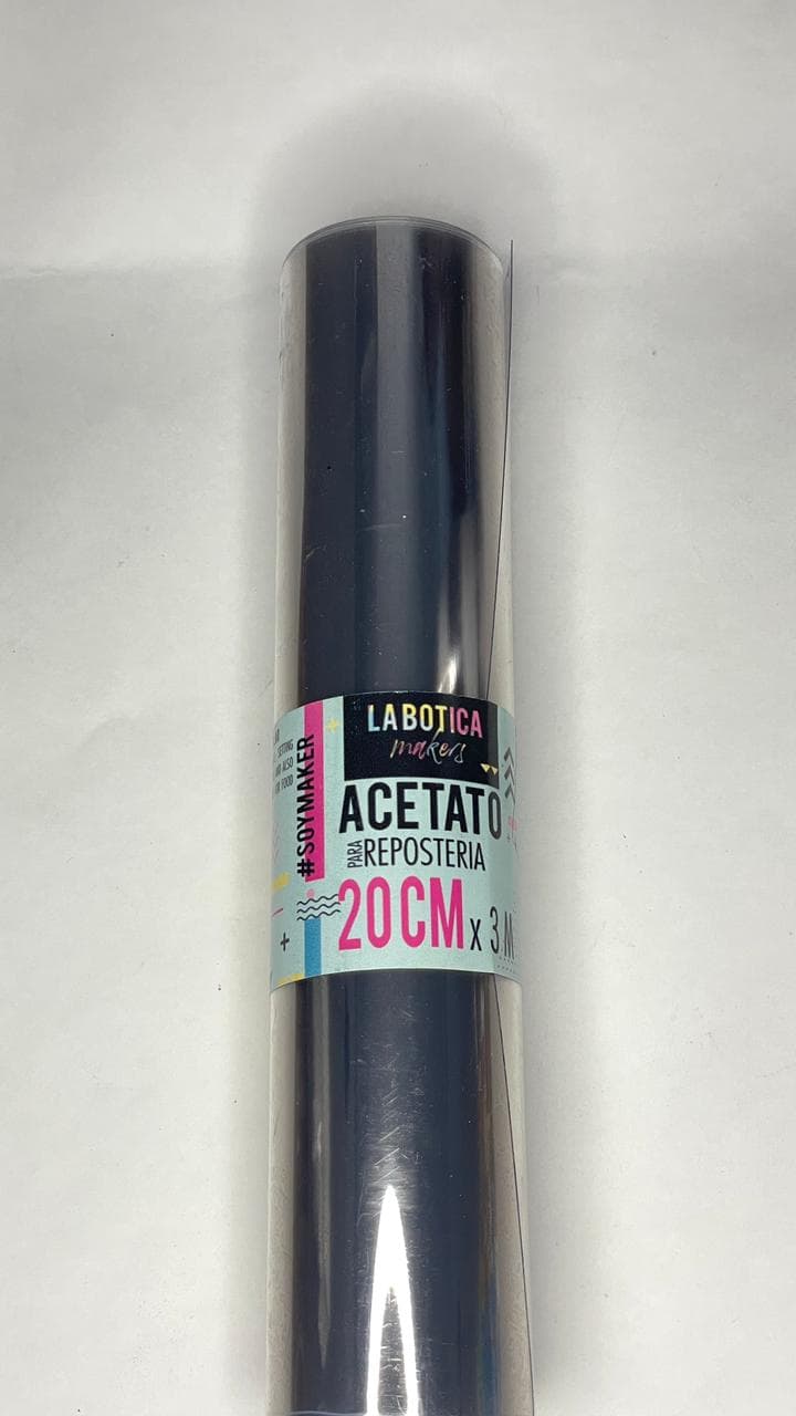 Acetato para reposteria 20cm x3mts